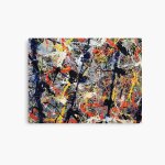 Canevas imprimer jackson pollack - poteaux bleus impression sur toile art dcoration murale / 40x50cm ...