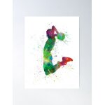 Canevas imprimer jeune homme, joueur de basket - ball, tremper impression sur toile diy installer / 40x50cm ...