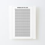 Canevas imprimer my life in weeks poster impression sur toile roule tableau art dcoration murale / ...