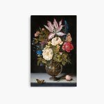 Canevas imprimer nature morte aux fleurs ambrosius bosschaert impression sur toile art dcoration murale ...