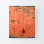 Canevas imprimer paul klee fruits sur le rouge ou le mouchoir du violoniste d'inspiration klee impression ...