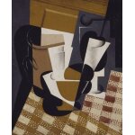 Canevas imprimer pichet  vin et verre (1916) impression sur toile roule tableau art dcoration murale ...
