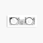 Canevas imprimer platine vinyle dj impression sur toile art dcoration murale / 40x50cm ou 40x40cm