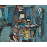 Canevas imprimer la poissonnière (1947) impression sur toile roulée tableau art décoration murale / sans ... Canevas imprimer la poissonnière (1947) impression sur toile roulée tableau art décoration murale / sans ...