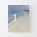 Canevas imprimer soire d't sur la plage de skagen par peder severin kryer sans cadre 40x50cm diy installer ...