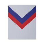 Canevas imprimer survtement chervon gris, rouge, bleu barcelone 1984 sans cadre 40x50cm diy installer ...