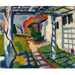 Canevas imprimer tonnelle de raisin (vers 1915) impression sur toile roule tableau art dcoration murale ...