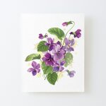 Canevas imprimer violets forestiers en fleurs impression sur toile roule tableau art dcoration murale ...