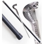 Canne epee cobra serpent decoration fantasy canne de marche repliksword