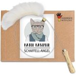 Canne a pêche pour chat de qualité supérieure avec peau de véritable - jouet durable fabriqué a la main ... Canne a pêche pour chat de qualité supérieure avec peau de véritable - jouet durable fabriqué a la main ...