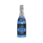 Canon a confettis bouteille anniversaire 40cm bleu