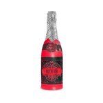 Canon a confettis bouteille anniversaire 40cm rouge