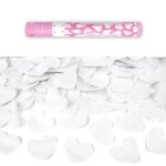 Canon a confettis c�ur blanc 40cm