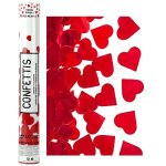 Canon a confettis papier c�ur 40cm rouge