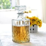 Décanteur en verre vintage liqueur en verre, whisky bouteille de cristal, décanteur de vin, home bar ... Décanteur en verre vintage liqueur en verre, whisky bouteille de cristal, décanteur de vin, home bar ...