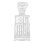 Dcanteur a whisky motif drapeau amricain, bouteille de whisky en verre de cristal, rcipients de bire, ...