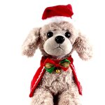 Cape de no�l pour animaux de compagnie, avec noeud, cloche, chien, costume de cosplay, chapeau de dessin ...
