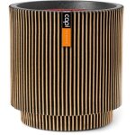 Capi europe groove nl vase cylindrique noir et or 44 x 46 cm