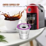 Capsule de caf en acier inoxydable, rechargeable, pour cafetire expresso, k - cup, 2. 0 / 1. 0, accessoire ...