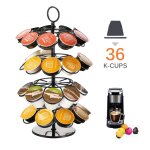 Capsules de caf nespresso dolce gusto k - cup, 36 tasses, distributeur rotatif a 360 degrs, support ...