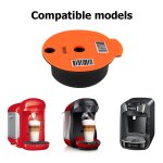 Capsules de caf en plastique rutilisables, tasses, paniers filtres rechargeables, dosette + brosse ...