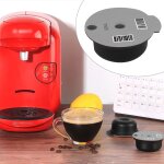 Capsules de caf en plastique, rechargeables et rutilisables, tasses filtrantes, filtre pour machine ...