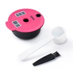 Capsules de caf rutilisables, filtre en plastique rechargeable, porte - tasse, dosette, brosse, pour ...