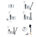 Capsules de caf rutilisables, filtre rechargeable, tasses pour cafetire delta q