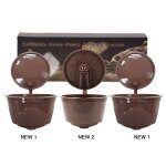 Capsules de caf� rechargeables de nespresso, 3 pi�ces, porte - tasse r�utilisable, passoire a dosette, ...