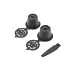 Capsules de café rechargeables et réutilisables, 4x tasses pour machines nespresso, cuillère avec brosse, ... Capsules de café rechargeables et réutilisables, 4x tasses pour machines nespresso, cuillère avec brosse, ...