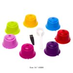 Capsules de caf rechargeables et rutilisables, 7 pices, paniers filtres pour nescaf dolce gusto, ...