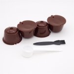 Capsules de café rechargeables réutilisables pour dolce gusto, cafetière avec brosse et cuillère, ensemble ... Capsules de café rechargeables réutilisables pour dolce gusto, cafetière avec brosse et cuillère, ensemble ...