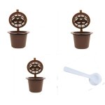 Capsule de caf chaud remplie de coquille de caf pour machine a caf filte (3pcs)