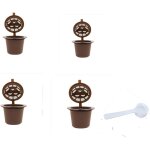 Capsule de caf chaud remplie de coquille de caf pour machine a caf filte (4pcs)