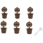 Capsule de caf chaud remplie de coquille de caf pour machine a caf filte (6pcs)