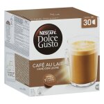 Capsules de caf nescaf dolce gusto cafe au lait (30 uds)