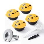 Capsules de café réutilisables 200 / 220ml, dosette avec couvercle en silicone, compatible avec bosch ... Capsules de café réutilisables 200 / 220ml, dosette avec couvercle en silicone, compatible avec bosch ...