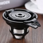 Capsules de caf rutilisables en maille noire, filtres a caf, panier, pour la srie flexbrew de hamilton ...