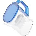 Carafe d'eau filtrante pour rfrigrateur 2, 7l, pichet filtrante avec filtre a eau compatible avec brita ...