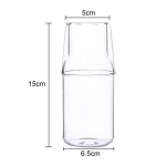 Carafe a eau avec verre, ensemble de tasses, résistante aux hautes températures Carafe a eau avec verre, ensemble de tasses, résistante aux hautes températures