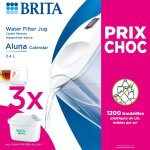 Carafe filtrante aluna calendar blanche brita