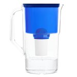 Carafe filtrante aqua classic capacit de 2, 5l bleue avec 1 cartouche filtre d'eau inclus water filter ...