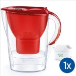 Carafe filtrante brita marella rouge