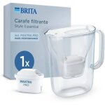 Carafe filtrante brita - style essential blanche - capacité 2, 4l dont 1, 4l d'eau filtrée - 1 filtre ... Carafe filtrante brita - style essential blanche - capacité 2, 4l dont 1, 4l d'eau filtrée - 1 filtre ...