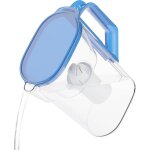 Carafe filtrante avec cartouche filtrante de 2, 7 l, passe a travers la porte du réfrigérateur, sans ... Carafe filtrante avec cartouche filtrante de 2, 7 l, passe a travers la porte du réfrigérateur, sans ...