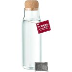 Carafe filtrante d'eau en verre 1, 4l + 1 filtre a eau au charbon vgtal activ - bouteille filtrante ...