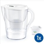 Carafe filtrante marella xl blanche - brita - inclus 1 cartouche filtrante maxtra pro aio - nouveau maxtra ...