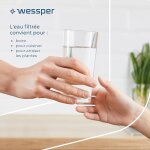 Carafe filtrante pour rfrigrateur avec filtre a eau 2, 7 l, sans bpa, pichet avec cartouche de filtration ...