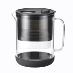 Carafe filtrante en verre de 1, 5l avec filtre de 2 mois, certifi nsf 53&42&372, rduit les pfoa / spfos, ...