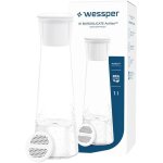 Carafe filtrante en verre, 1 litre, carafe a eau avec cartouche filtrante actitex disc, carafe eau en ...